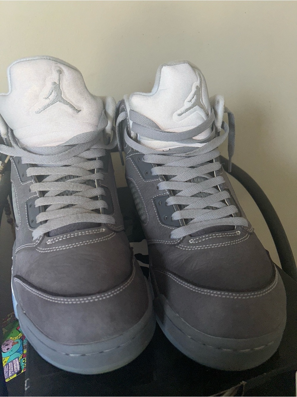 Jordan Men's Sneakers - Gray and White